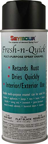 Seymour New Fresh N Quick, Multi-Purpose Spray, Flat Black 11-10