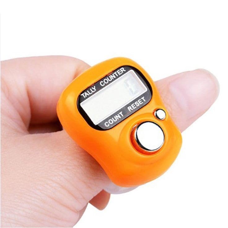 Mini Hand Tally Counter Finger Ring Digital Electronic Head Count,Japa Counter Counting Machine for Mantra Jap and Cricket Umpire and Various Counting Purpose Small-image-40