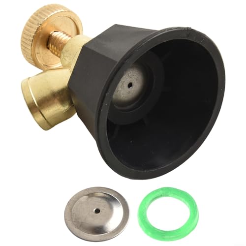 Adjustable Nozzle for Garden Sprayer, Black Cyclone-Agricultural Atomization Nozzle with Multiple Spray Modes, Alloy Construction for Durability, 14.5mm Thread, 5 x 4.6cm
