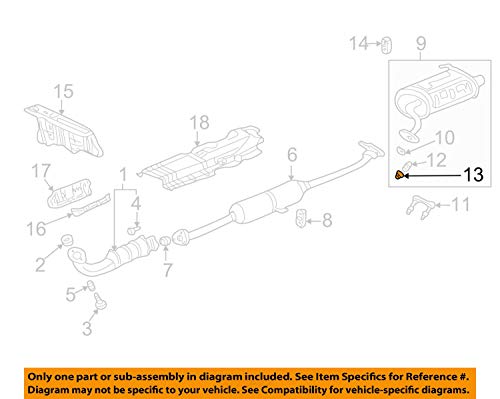 JP2 & JP3 - Safety Recall: Connecting Rod - 2014-2015 Honda Accord & 2015 CR-V 14 Honda 90115-659-003, Suspension Stabilizer Bar Link Nut