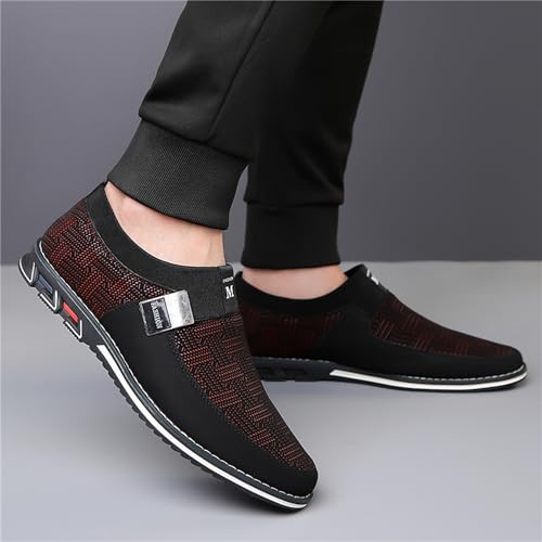 Image of Veslesth Men Casual Shoes Sneakers Loafers Comfort Walking Shoes Fashion Driving Shoes Luxury Leather Shoes for Male Business Work Office Dress Outdoor