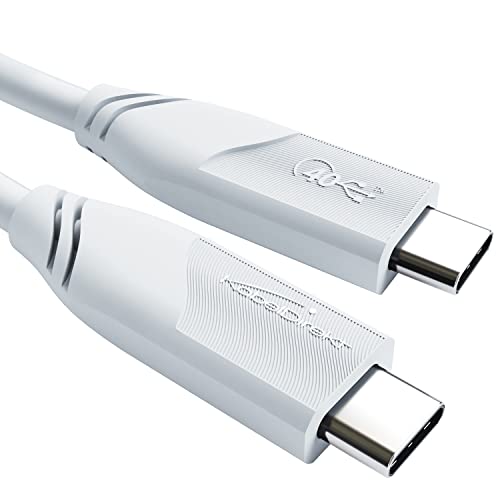 KabelDirekt – USB-C-kabel, USB 4/TB4 – 1 m (USB-C till USB-C, USB-IF-certifierad datakabel/laddkabel, upp till 40 Gbit/s och 100 W med Power Delivery/PD 3, Thunderbolt-4-kompatibel, vit)