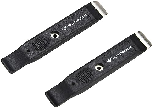 HUTCHINSON City Tyre Remover for Road, Mountain Bike and Gravel Tyres - Lightweight and Practical - Reinforced Plastic and Metal - x2, Black