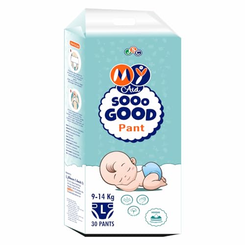Image of High Absorption Sooo Good Baby Diaper Pant, Large Size (9-14 kg), Soft, Comfortable, Leak-Proof with Odour Lock & Fast Absorption - (30 Pc), Pack of 1