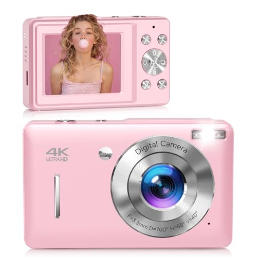 Cámara digital compacta 44MP FHD 1080P con zoom 16X color rosa miniatura 1