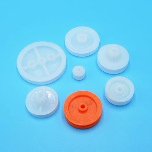 Generic Tool Part for Mixed Common Used 7PCS POM Plastic Pulleys Gears Kit DIY Ries
