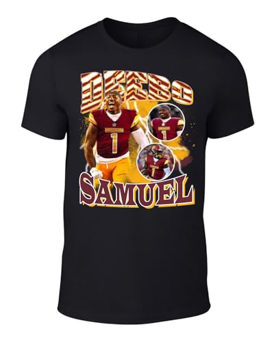 Black Washington Deebo Samuel Bootleg Style Throwback Style T-Shirt Men's Adult