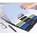 File Organiser Clipboard with Vertical Metal Clip Standard Size Foldable Clipboard Document for Office School Office