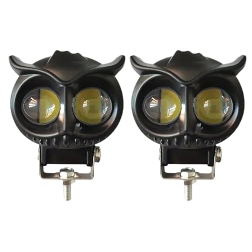 Sucritude Luces Auxiliares para Motocicleta | Luz de Niebla Auxiliar para Motos de Alta Luminosidad - Faros Impermeables para Automóvil, Acampada, Embarcación, ATV, SUV, Aventura y Actividades al Aire