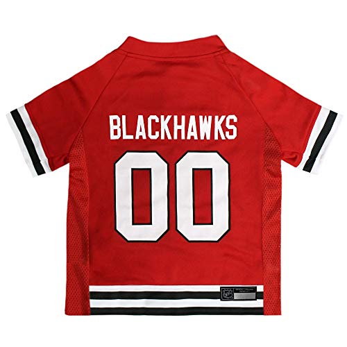 Image of NHL CHICAGO BLACKHAWKS JERSEY for DOGS & CATS, X-Small. - Let your Pet be a real NHL FAN!