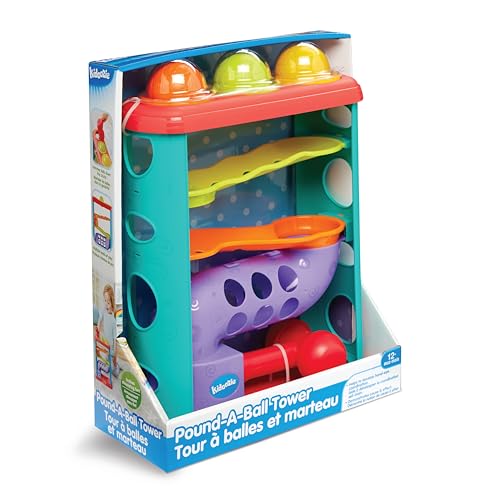 Image of Kidoozie Pound-A-Ball Tower - Baby Ball Drop & Hammer Toy - Safe Sensory Toy for Ages 12m+