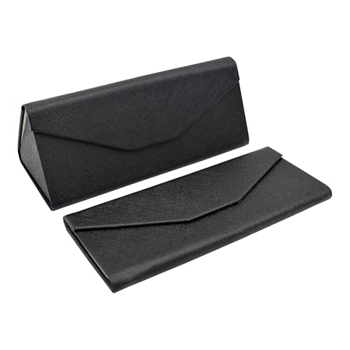 Image of Real Sic Glasses Case for Men and Women - Magnetic Folding Hard Shell Sunglass Holder - Inspired by Solid Color