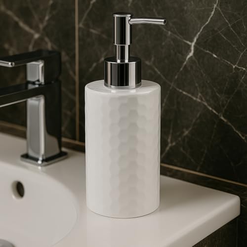Image of Homestrap Set of Two Plastic Soap Dispensers | Multi-Purpose Liquid Dispensers| Dispenser for Bathroom, Kitchen & Sink | Shampoo, Sanitizer, Lotion Dispensers| Rust-Free & Easy Refill Pump Design