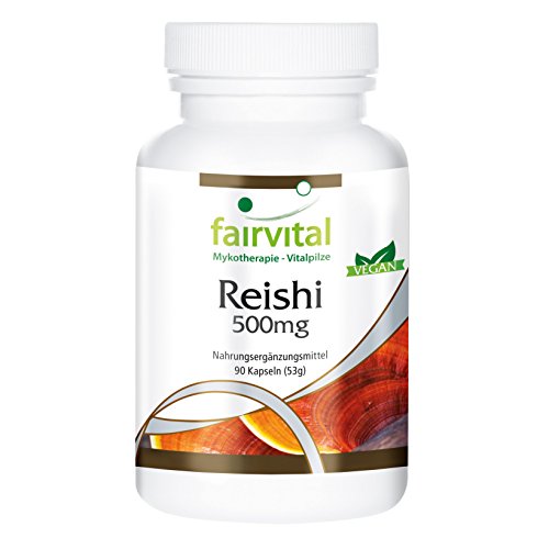 Reishi 500mg - Ganoderma lucidum (Ling Zhi) - VEGANO - Dosis elevada...
