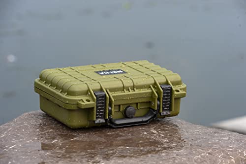 Image of MEIJIA Portable All Weather Waterproof Protective Hard Case, Small Camera Case,Dry Case with Customizable Foam,Fit Use of Drones, Camera,Equipments, 11.65 inchx8.35 inchx3.78 inch