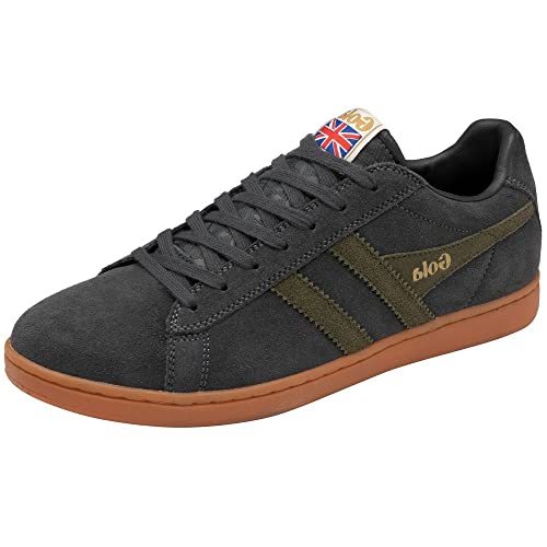 Image of Gola Equipe Suede - Sneakers for Men - Contrasting Wingflash - Heel Return - Durable Cupsole - Low Silhouette
