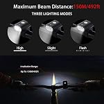 Ensemble de lumières à vélo,USB Feux de vélo rechargeables Feux arrière avant et arrière Feux phares et feux de queue Super lumineux LED Lampes à vélo étanches,USB Lampes à vélo pour tous les vélos, Montagne, Route