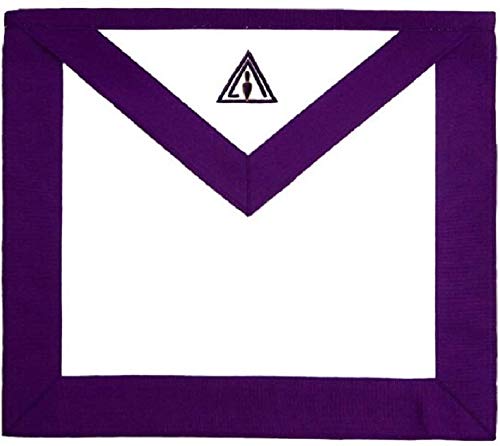 Tablier masonic council RSM peau d'agneau membre Royal Select Master