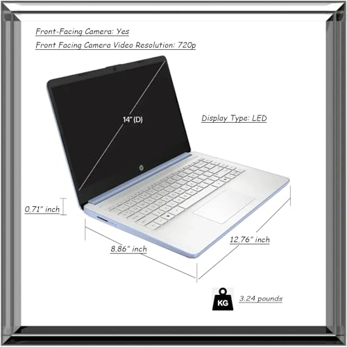 Image of HP Business and Student Laptop - Intel Processor N150 - Windows11 Pro & Microsoft 365 - Anti-Glare HD Display - Copilot AI - Fast Charge - 16GB Memory - 128GB UFS - Sky Blue
