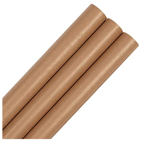 Hallmark Brown Kraft Wrapping Paper Roll Cover