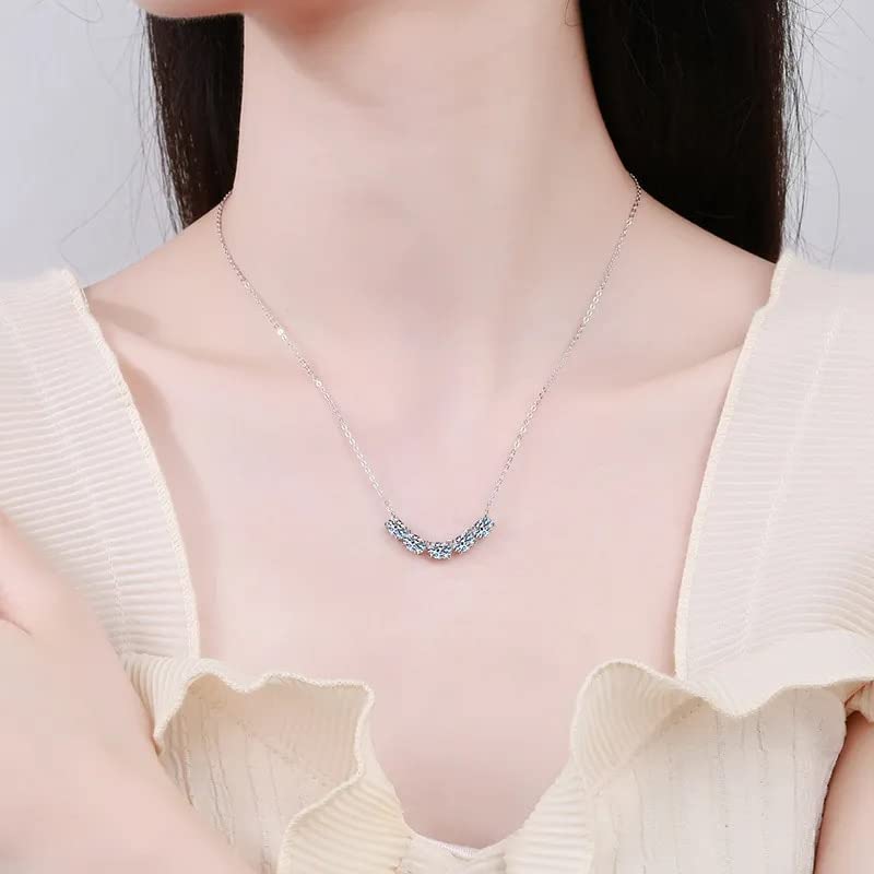 Collier moissanite 2,5 CT d'une brillance éternelle en argent s925 - 2