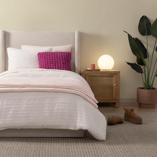 Image of UGG Whitecap Twin Blanket, Plush Fleece, 66 inch x 90 inch, Pink