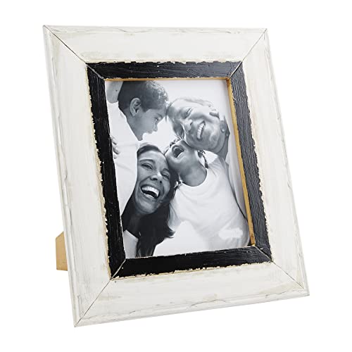 Mud Pie Black And White Distressed Frame, 8 X 10 #TOP25