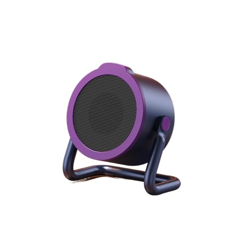 Calentador portátil pequeño for Uso en Interiores, Calentador eléctrico de Escritorio silencioso y Ajustable de Dos velocidades for Oficina y Dormitorio.(Grey)