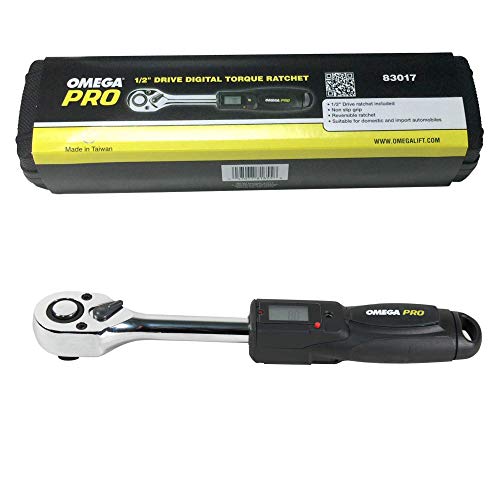 Omega Pro 83017 Digital Torque Ratchet Wrench 1/2 inch Drive - Range 14.8-73.8 lb ft (Foot Pounds) / 20-100 Nm (Newton Meters)