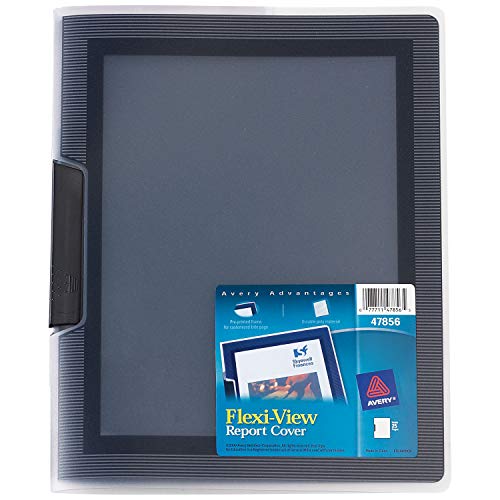 Avery Flexi-View Report Cover with Swing Clip, Non-Lift Print, 1 Black Cover (47880)