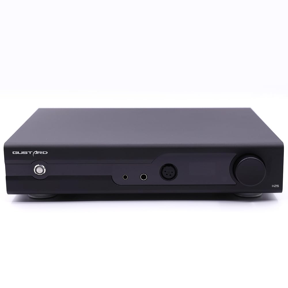 LEAUDIO Gustard H26 Fully Balanced Discrete Class A Amplifier Two Gains with Remote Control Headphone Amplifier (Black)