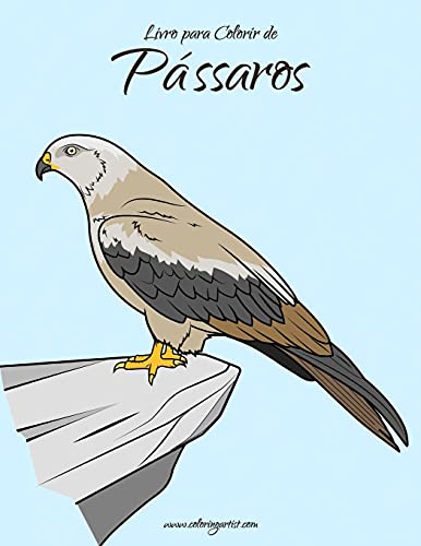 Livro para Colorir de Pássaros 1 (Portuguese Edition)