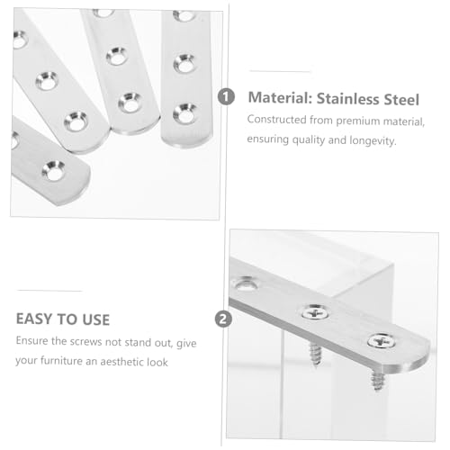 Équerres plates pour fixation meuble support angle métallique droit de rechange - 8