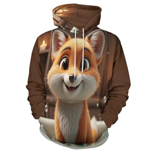 Sweatshirts avec poches imprimés animal pour des moments de détente