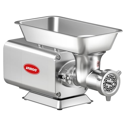 ARINOO #12 Electric Meat Grinder, 1.5 HP 1100W, for Home & Commercial Use