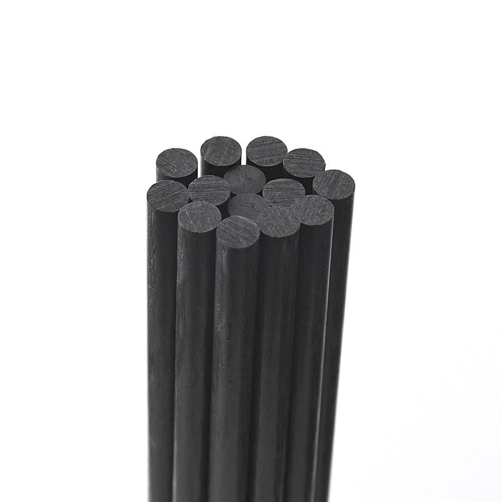 Pręty z włókna węglowego 500 mm, 2 szt., średnica 1,0–14,0 mm(9.0mmx500mm)