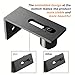 SMARTSTANDARD Sliding Barn Door Bottom Adjustable Floor Guide Floor Guide Roller (Black) 2 PCS