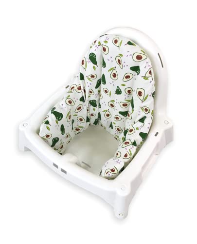 Image of High Chair Cover for IKEA Antilop,Cotton Cover for Inflatable Cushion, Cushion Cover as High Chairs Accessories for Babies and Toddlers, It is Only Cover! (Avocado)