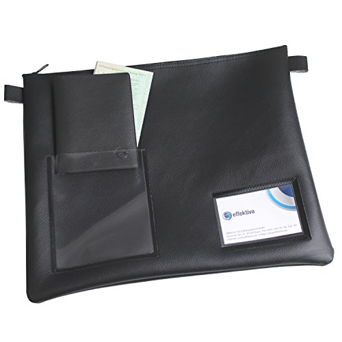 XL effektivo Tasche für Fahrzeugpapiere mit 2 Sichtfenstern, Maße 34 x 26 cm Cover