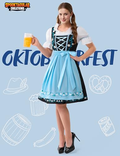 image for Spooktacular Creations Women Oktoberfest Dress, Halloween Embroidery G