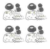 Pour Yamaha XVZ13AT pour Royal Star Tour Classic 1998 1999 2000 4 ensembles kit de réparation de carburateur flotteur principal jet lent diaphragme à vide