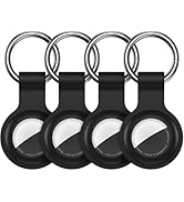 Compatible with AirTag Holder Case Keychain 4 Pack,for AirTag 2nd &amp; 1st Generation Key Chain Ring...