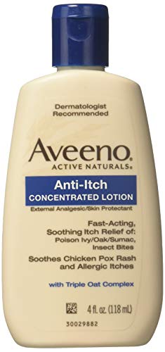Image of Aveeno Anti-Itch Concentrated Lotion, 4-Ounce Bottles (Pack Of 6)