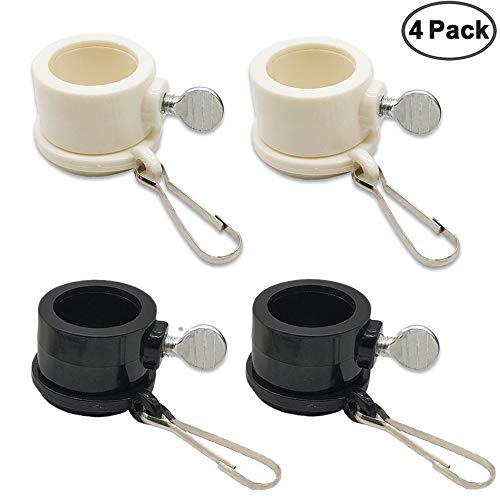 JEZOMONY Tangle Free Flag Pole Mounting Ring Clip - Rotating Flapole Mounting Rings With Metal Clips