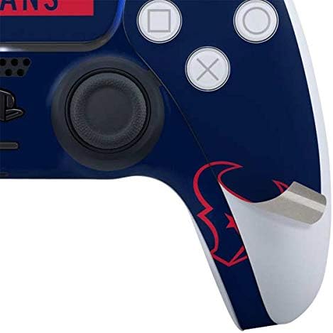 Vista 20 de Skinit Calcomanía para juegos compatible con PS5 Bundle – Diseño de logotipo grande con licencia oficial de los Houston Texans de la NFL Azul