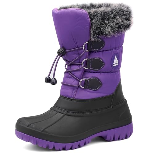 Mishansha Winterstiefel Mädchen Wasserdichte Schneestiefel...
