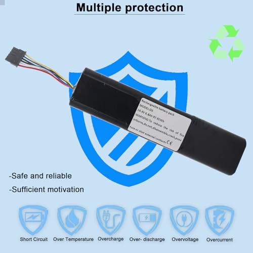 Image of 6800mAh for Neato Battery Replacement for D7 D5 D6 D4 D3 D3+ D301 D303 D5+ D502 D503 D701 D702 D703 D705 Robot Vacuum Cleaners DA000 L11119-855