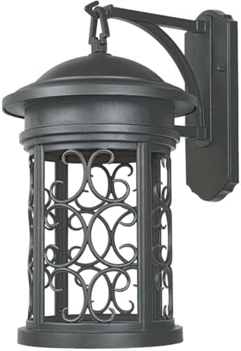 DESIGNERS FOUNTAIN Ellington Outdoor Light Fixture, 20 Inch Exterior Wall Lantern Sconce for Front Door, Patio and Porch, Oil Rubbed Bronze, 31131-ORB
