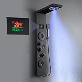 Photo Gallery kinkibos pannello doccia con rubinetto, 6 funzioni, pannello doccia con indicatore di temperatura a led, doccia a pioggia, nebbia, 2 modalità, ugelli massaggianti, doccetta e entrata, colonna doccia Photo Gallery kinkibos pannello doccia con rubinetto, 6 funzioni, pannello doccia con indicatore di temperatura a led, doccia a pioggia, nebbia, 2 modalità, ugelli massaggianti, doccetta e entrata, colonna doccia