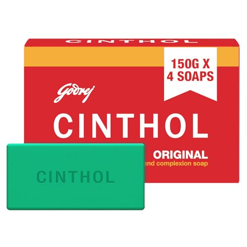 Image of Cinthol Original Soap, 150g (Pack of 4) | Germ Protection | Soaps For Bath | Grade 1 Soap | For All Skin Types